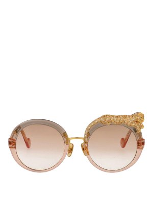 ANNA-KARIN KARLSSON: sunglasses - Rose Et La Roue Crystal sunglasses