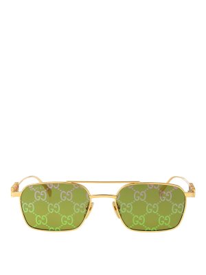 GUCCI: Lunettes de soleil - Lunettes De Soleil - Or