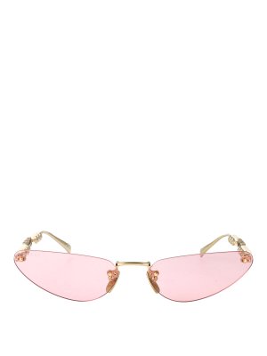 GUCCI: Sonnenbrillen - Sonnenbrille - Gold
