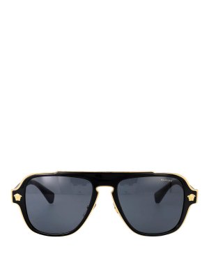VERSACE: Lunettes de soleil - Lunettes De Soleil - Noir