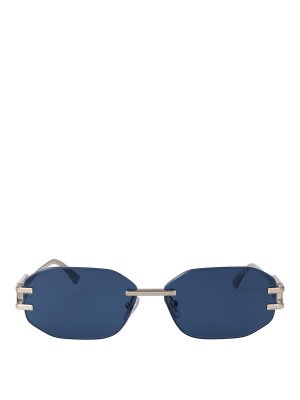 VERSACE: Sonnenbrillen - Sonnenbrille - Silber