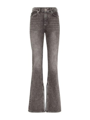 PHILIPP PLEIN: Bootcut - Bootcut Jeans - Grau
