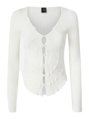 Pinko: Cardigans - Cardigan - Weiß