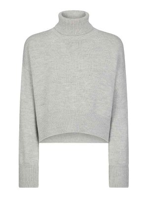 DONDUP: Strickpullover mit Rundhalsausschnitt - Rundhalspullover - Grau
