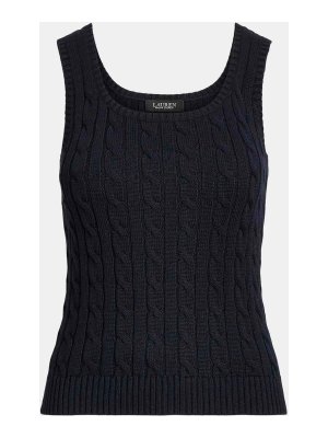 LAUREN RALPH LAUREN: Strickpullover mit Rundhalsausschnitt - Rundhalspullover - Blau