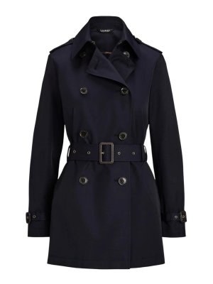 LAUREN RALPH LAUREN: Trenchcoats - Trenchcoat - Blau