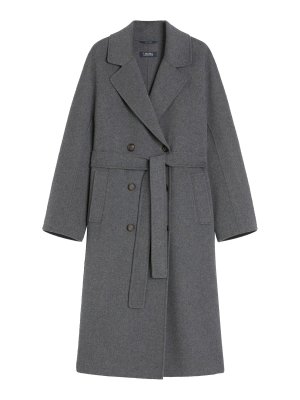 S MAX MARA: Kurze Mäntel - Kurzer Mantel - Grau