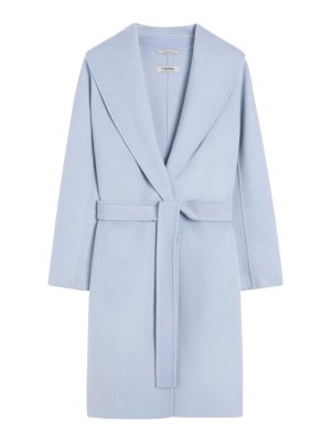 S MAX MARA: Kurze Mäntel - Kurzer Mantel - Hellblau