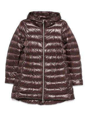 HERNO: padded jackets - Dark quilted duvet