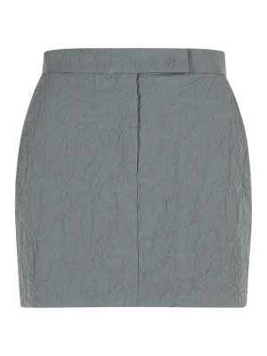 Max Mara: Knee length skirts & Midi - Abate Grey Virgin Wool Skirt