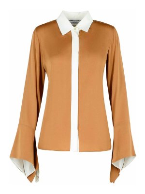 Max Mara: shirts - Pio Beige Silk Shirt