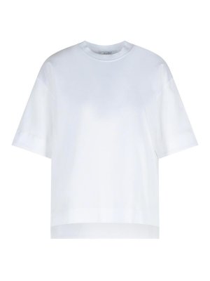 Max Mara: t-shirts - Estella White Cotton T-Shirt