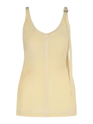 SPORTMAX: Tops & Tank tops - Waser Beige Viscose Tank Top