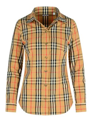 BURBERRY: shirts - Beige Cotton Shirt