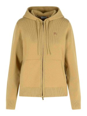 BURBERRY: Sweatshirts & Sweaters - Flax Cashmere Blend Sweatshirt