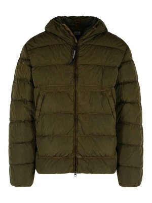 C.P. COMPANY: casual jackets - Chrome-R Green Polyamide Down Jacket