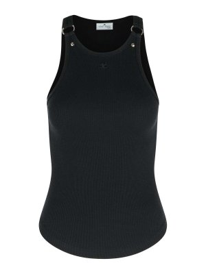 Courreges: Tops und Tank Tops - Top - Schwarz
