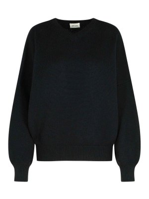 KHAITE: Strickpullover mit Rundhalsausschnitt - Rundhalspullover - Schwarz