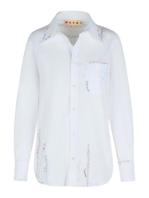 Marni: shirts - White Cotton Shirt