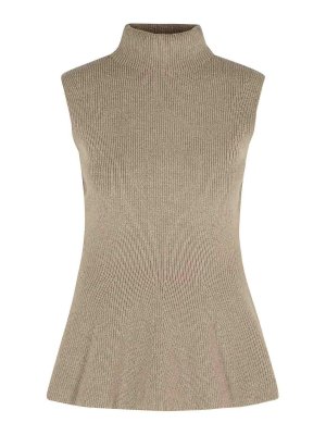 ROHE: Tops & Tank tops - Sculptural  Cashmere Blend Tank Top