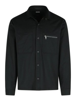 ZEGNA: casual jackets - Black Wool Jacket