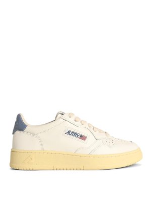 AUTRY: sneakers - Medaglia Sneaker in pelle bassa e blu chiaro