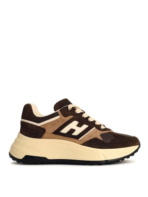 HOGAN: sneakers - 669 sneaker in pelle marrone