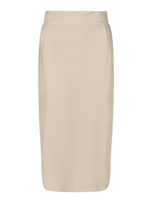 CHIARA BONI LA PETITE ROBE: Faldas media pierna y semilargas - Falda Semilarga - Crema