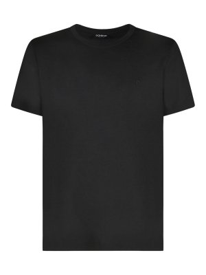DONDUP: T-shirts - T-Shirt - Schwarz