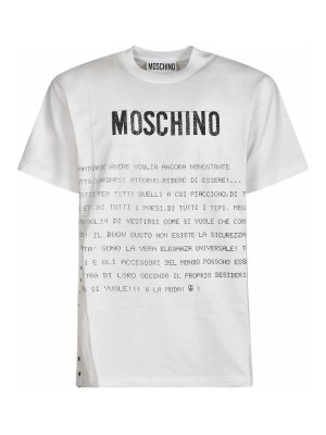MOSCHINO: T-shirts - T-Shirt - Blanc