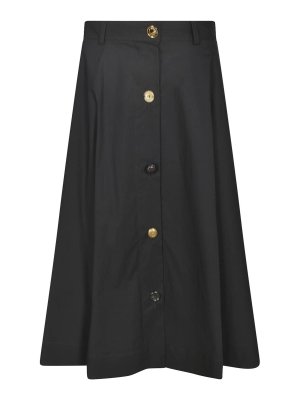 MOSCHINO: ニーレングススカート＆ミディ丈 - 膝丈/ミディスカート - 黒