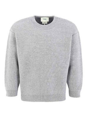 Fendi Jr: crew necks - Pullover Logo Unisex