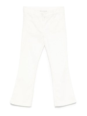 Stella McCartney Kids: Jeans évasés - Jean Bootcut - Blanc