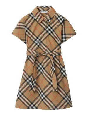 BURBERRY: shirts - Check shirt dress