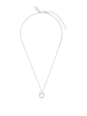 FERRAGAMO: Necklaces & Chokers - Hook necklace with crystals