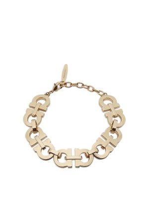Off-White arrow chord bracelet - Gold | OWOA112F23MET0017684