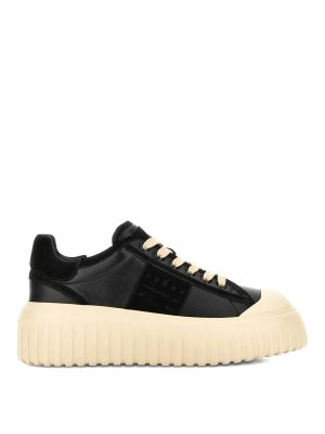 HOGAN: sneakers - Sneaker in pelle nappa e pelle scamosciata