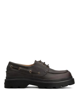 TOD'S: classic shoes - Lug Sole Leather Boat Shoes