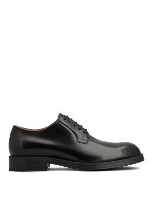 TOD'S: classic shoes - Almond Toe Leather Derby