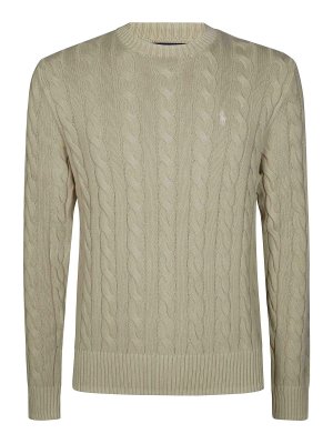 POLO RALPH LAUREN: Escotes barcos - Suéter Con Escote Barco - Beis