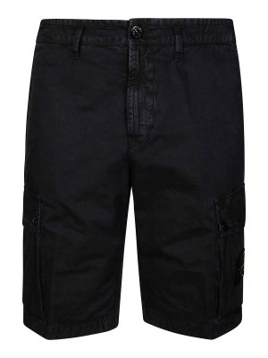 STONE ISLAND: トラウザーショーツ - ショートパンツ - ブルー