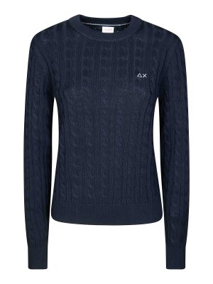 SUN 68: U-Boot-Ausschnitt - U-Boot-Pullover - Dunkelblau