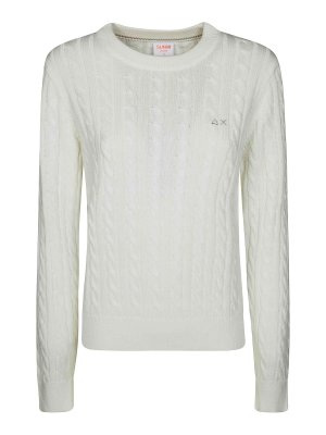 SUN 68: U-Boot-Ausschnitt - U-Boot-Pullover - Weiß