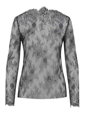 ALBERTA FERRETTI: t-shirts - Lace Ls T-Shirt