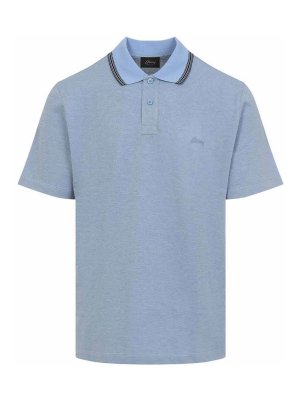 BRIONI: ポロシャツ - ポロシャツ - ブルー