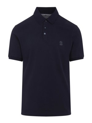 BRUNELLO CUCINELLI: Polos  - Polo - Bleu