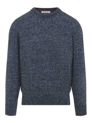 BRUNELLO CUCINELLI: Pull col rond - Pull Col Rond - Denim