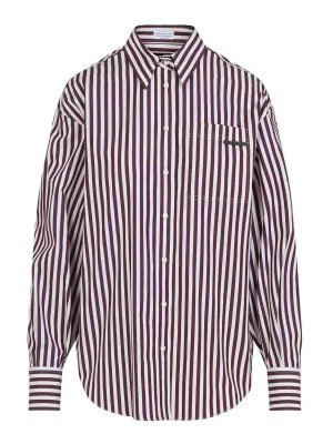 BRUNELLO CUCINELLI: Camisas - Camisa - Rojo Oscuro