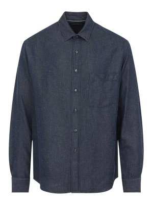 CANALI: Camisas - Camisa - Denim