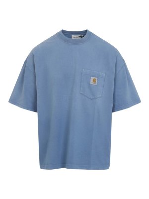 CARHARTT: T-shirts - T-Shirt - Bleu
